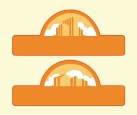 City Labels design vectors