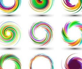 Colorful Vortex Logo vector