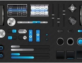 Web Interface Elements design vector