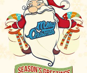 Christmas sant 4 vector material