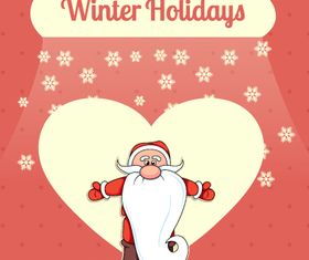 Christmas sant 5 vector material