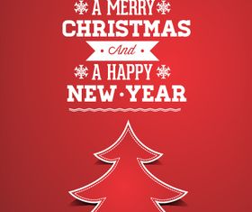 Christmas tree background 4 vector material