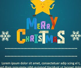 Merry Christmas color background 2 vector graphics