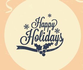 Happy Holidays background 2 design vector