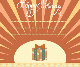 Happy Holidays background 3 design vector