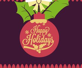 Happy Holidays background 4 design vector