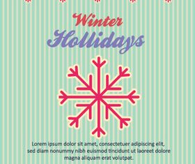 Holidays winter background 1 vector
