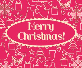 Elements Christmas background vector