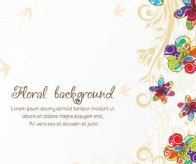 Colorful flowers set vector
