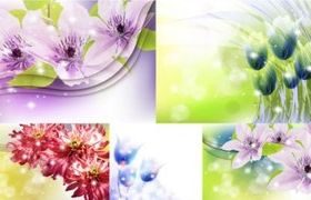 Dream flower design vector graphics
