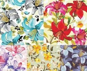 Hand drawn flowers set vector