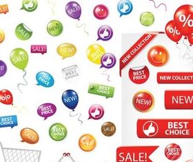 Shopping Elements Illustration vector