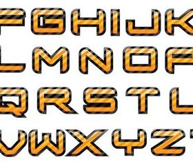 Linear Alphabet vector