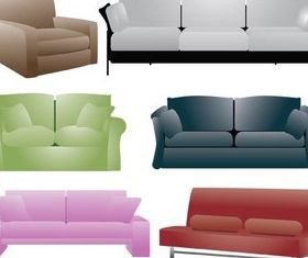 Color Couch free vector