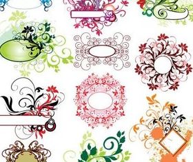 Floral Elements vector graphics