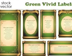 Green Labels vector
