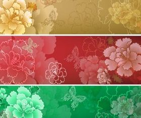 Floral Banners vector