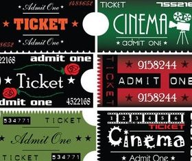 Retro Style Tickets vector