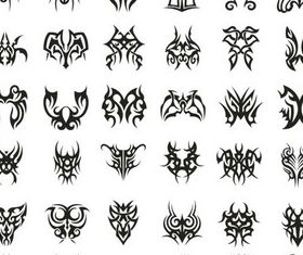 Tattoo Creative free set vector