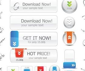 Web Buttons vector