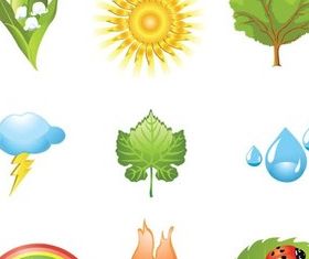 Summer Icons vector graphics