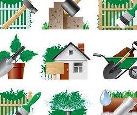 Garden Symbols free vector material