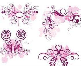 Design Floral Pink design vector