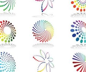 Colorful Round Logotypes creative vector