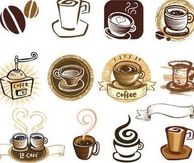 Coffee Style Elements Vector set