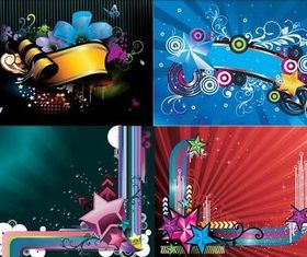 Backgrounds graphic shiny vector