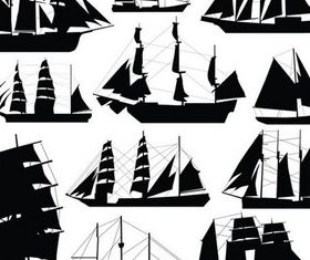 Sailboats Patterns vector