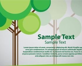 Creative tree set vector