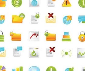 Different Icons free vectors material