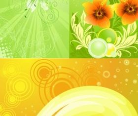 Colorful flower decoration vector design