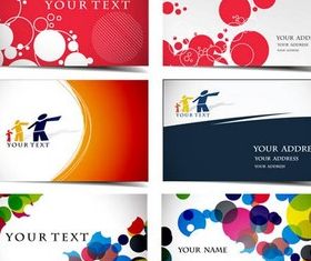 Abstract Creative Cards vector graphic