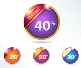 Web tag 9 vector design