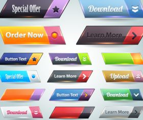 web button 15 vector