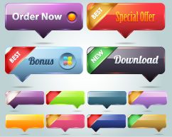 web button 18 vector