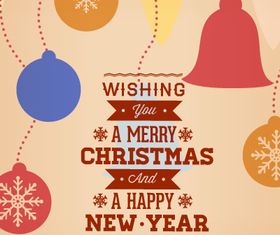 Christmas New Year background 2 design vectors