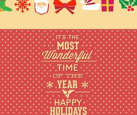 Christmas New Year background 3 vector