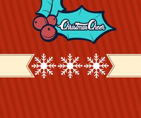 Christmas red background design vector