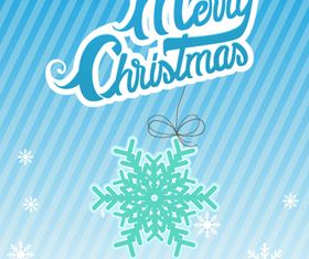 Snowflake Christmas background design vectors