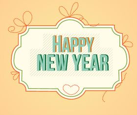New year card vector
