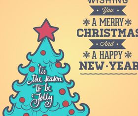 Xmas tree background 2 vector