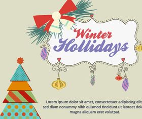 Xmas tree background 3 vector