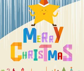 Christmas Stars background 2 creative vector