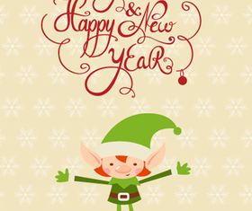 Cute Christmas background 5 vector