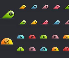 color web labels vectors material