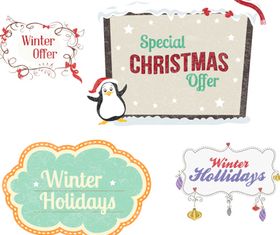 Christmas frames vector