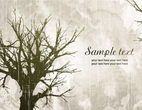 Trees background 7 set vector